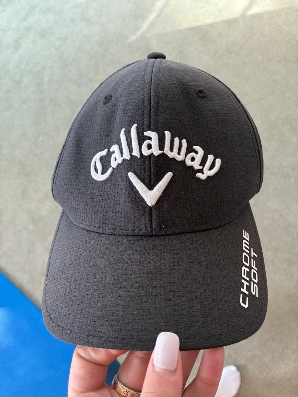 Callaway Black Hat with White Embroidery